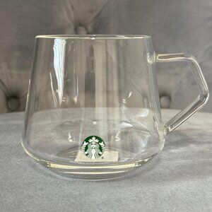 Starbucks Clear Glass Mug, 16 Fl Oz NWT